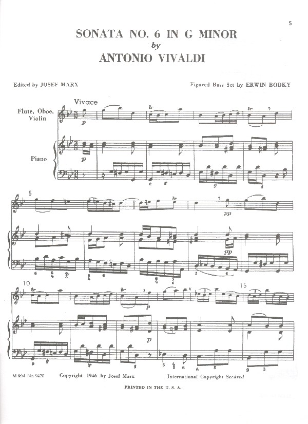 Sonata in g Minor