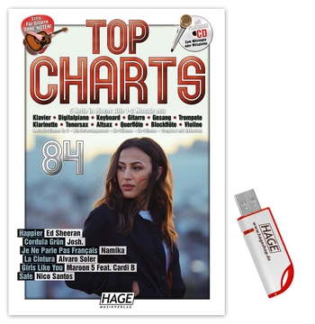 Top Charts 84 (+CD +Midifiles auf USB-Stick):