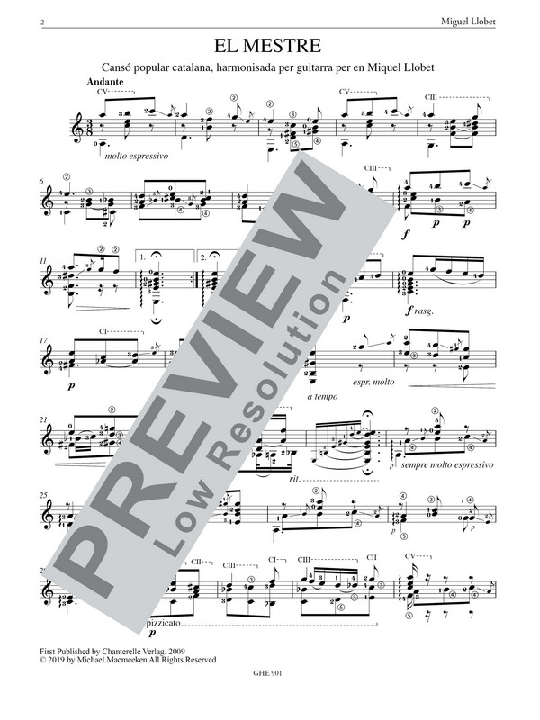 Guitar Works vol.1 - Catalan Folk Songs