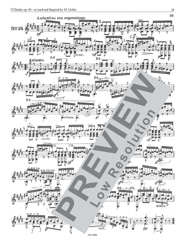 Guitar Works vol.14 - Matteo Carcassi 25 Études op.60