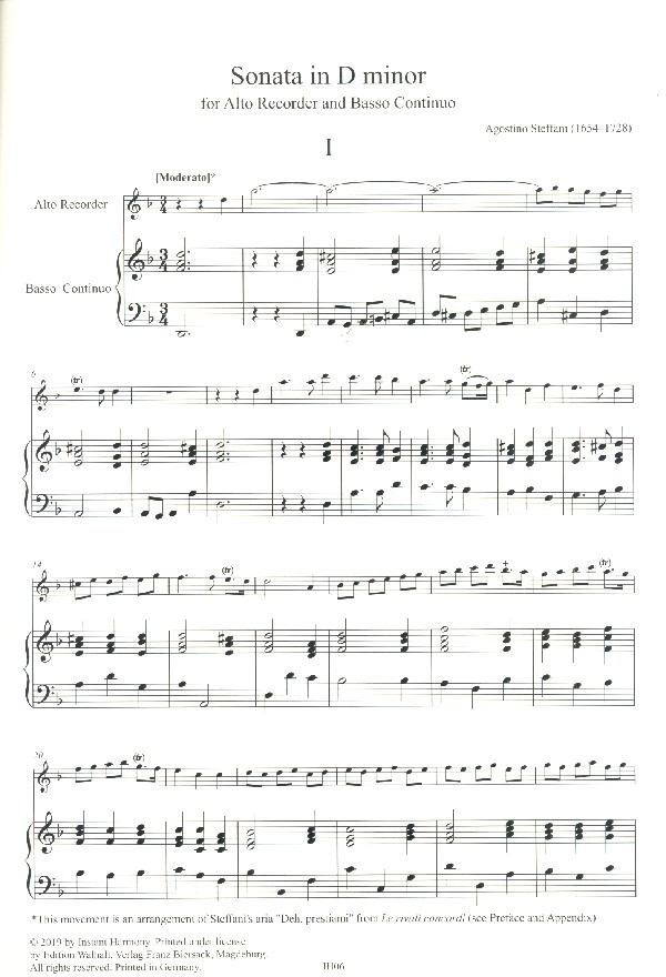 Sonata in d Minor