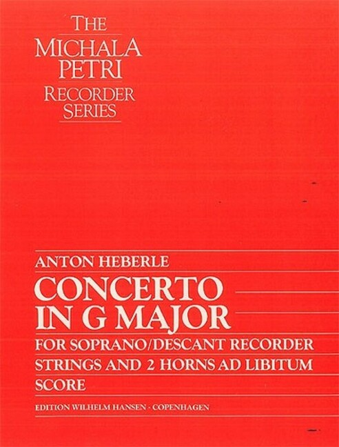 Concerto G major for descant