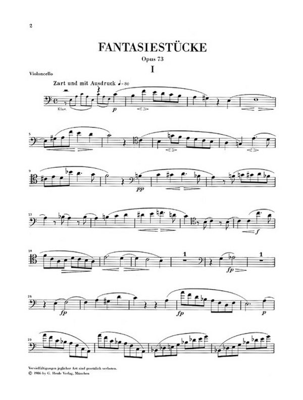 Fantasiestücke op.73