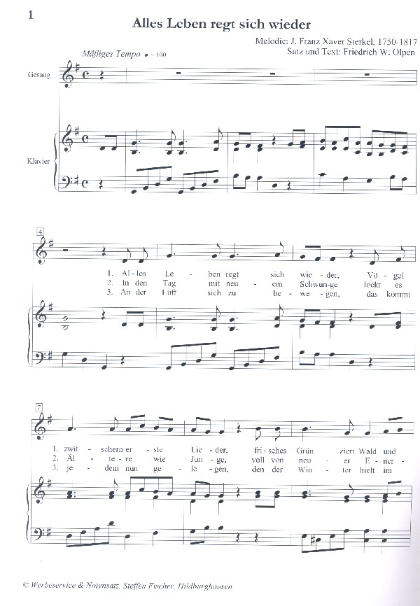 Lieder aus dem 18. Jahrhundert mit neuen Texten