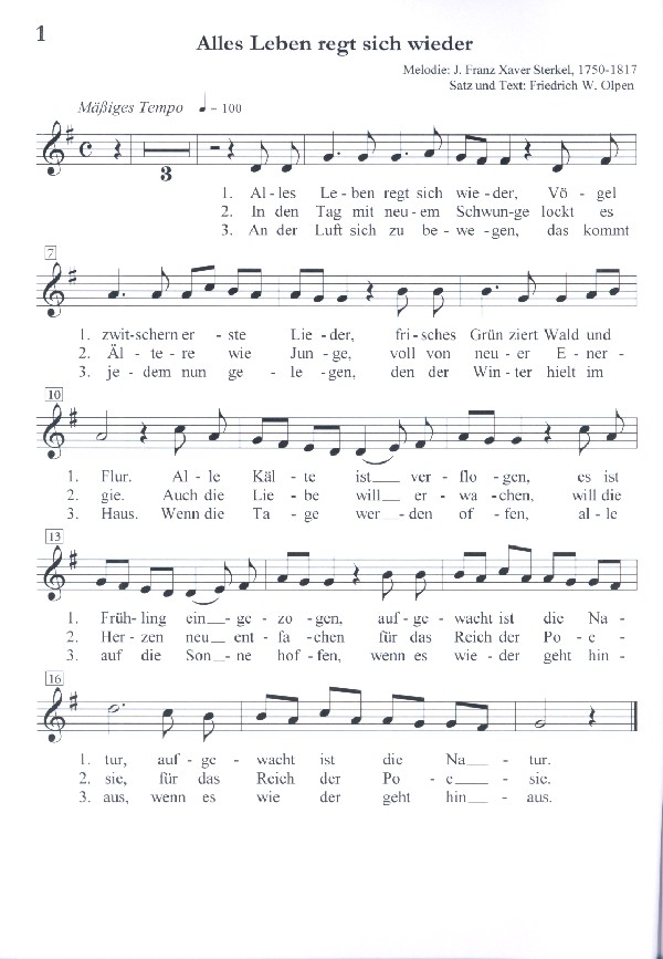 Lieder aus dem 18. Jahrhundert mit neuen Texten