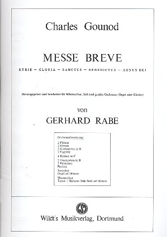 Messe brève für Männerchor,