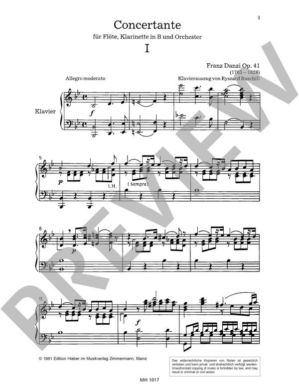 Sinfonia concertante B-Dur op.41