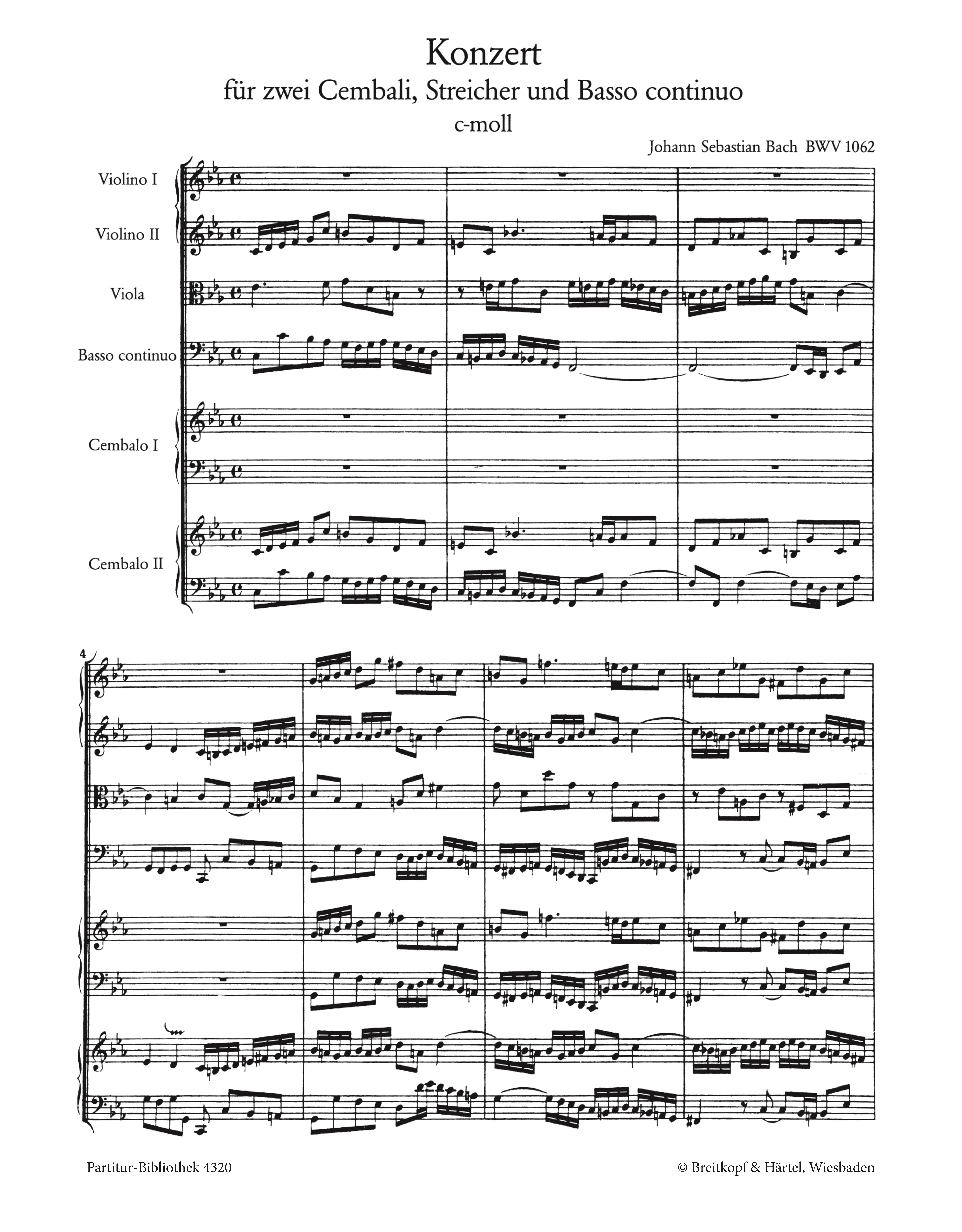 Konzert c-Moll BWV1062