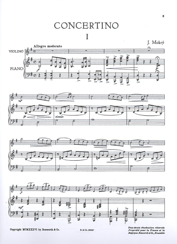 Concertino G major for violin