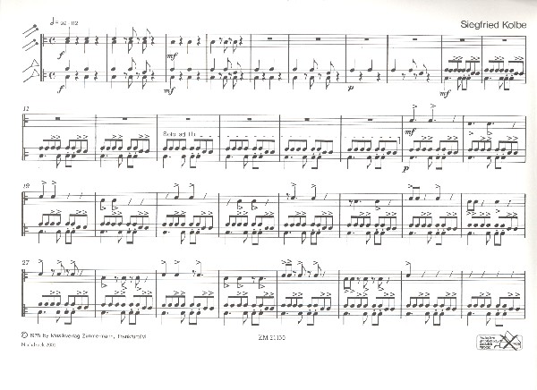 Trommel-Quartett für Snare Drum,