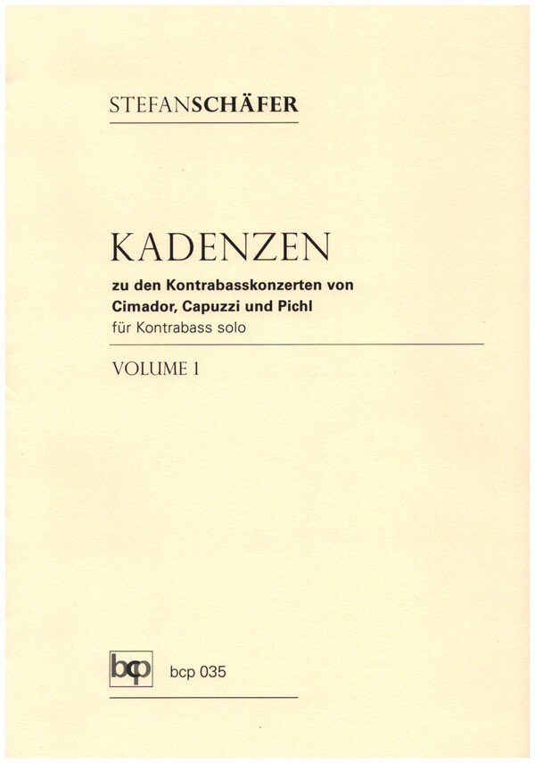 Kadenzen Band 1