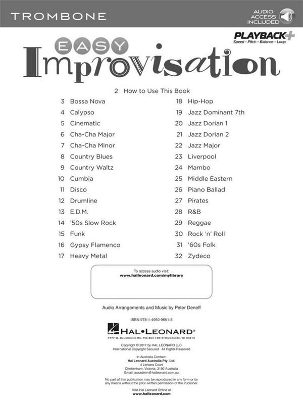 Easy Improvisation (+Online Audio)