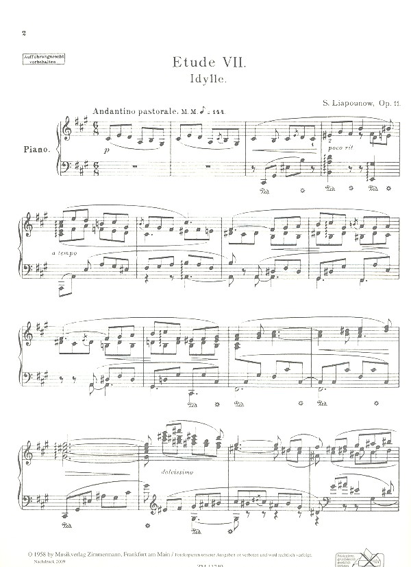 12 Etudes op.11 Band 3 (Nr.7-9)