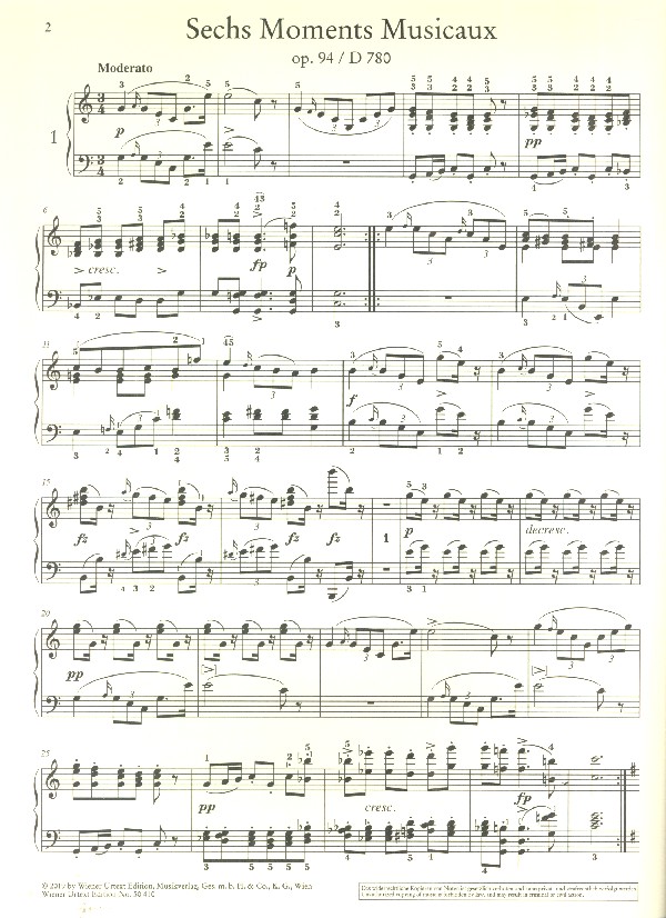 Moments musicaux op.94 D870