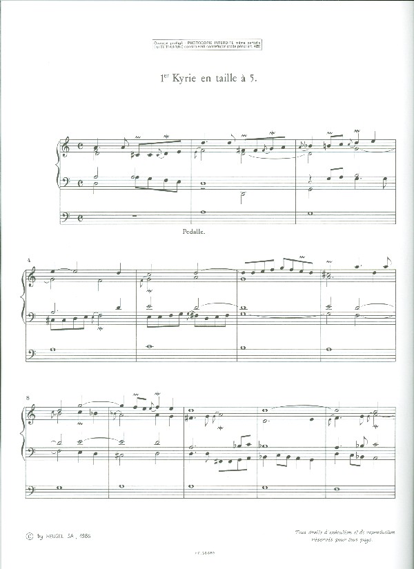 Livre d'orgue