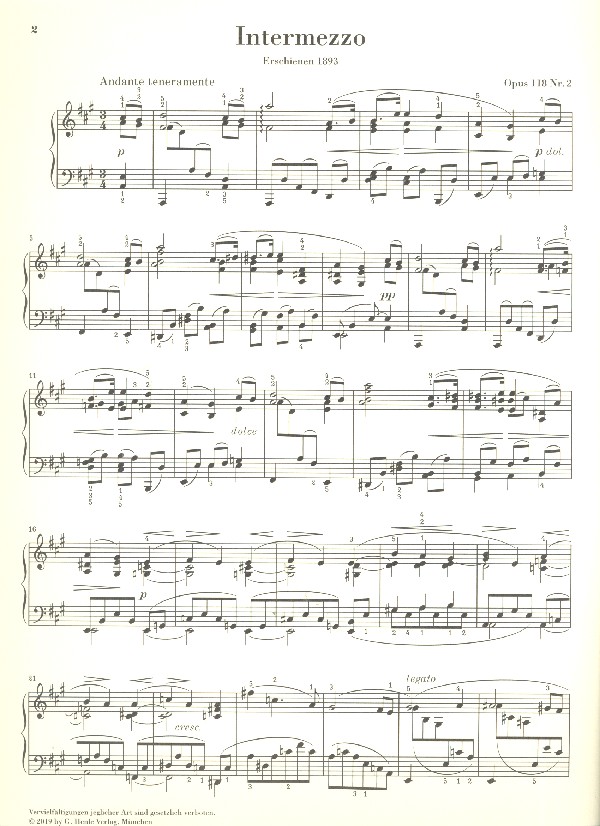 Intermezzo A-Sur op.118,2