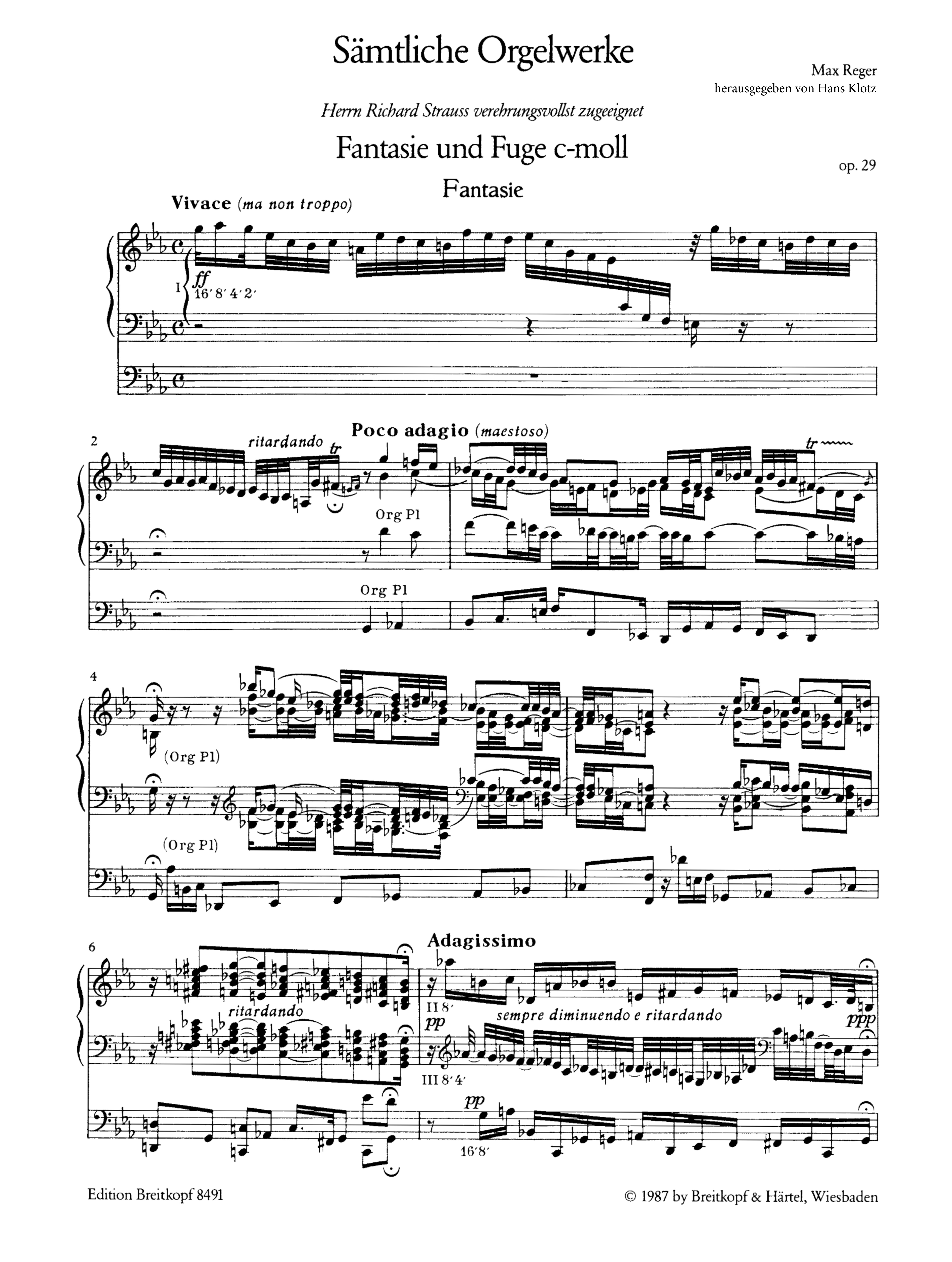 Sämtliche Orgelwerke Band 1