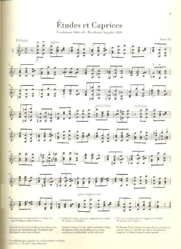 Études et caprices op.35