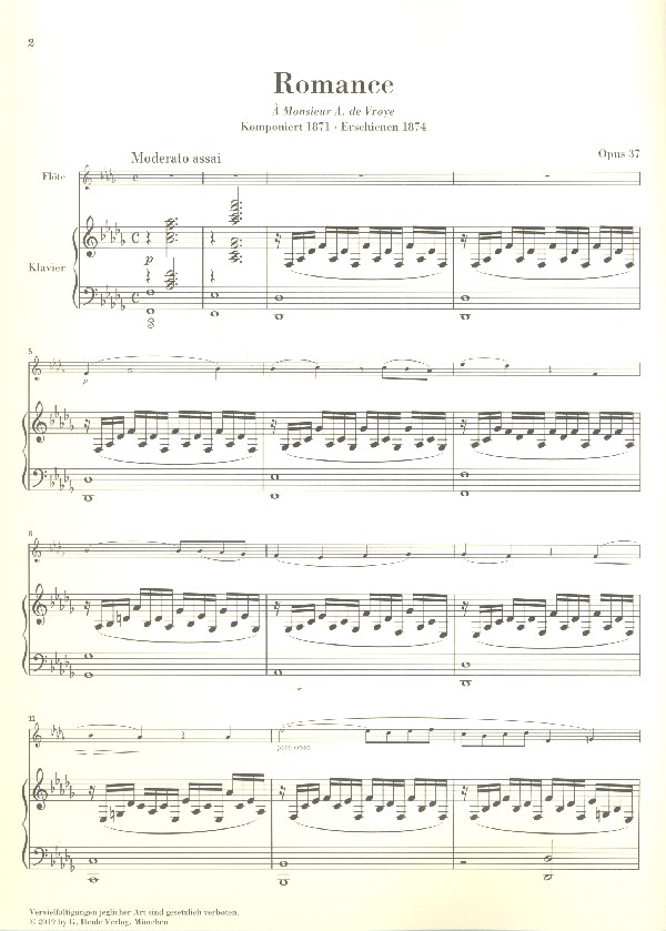 Romance Des-Dur op.37