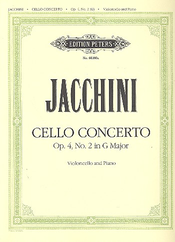 Konzert G-Dur op.4,2 für Violoncello, Streicher und Bc