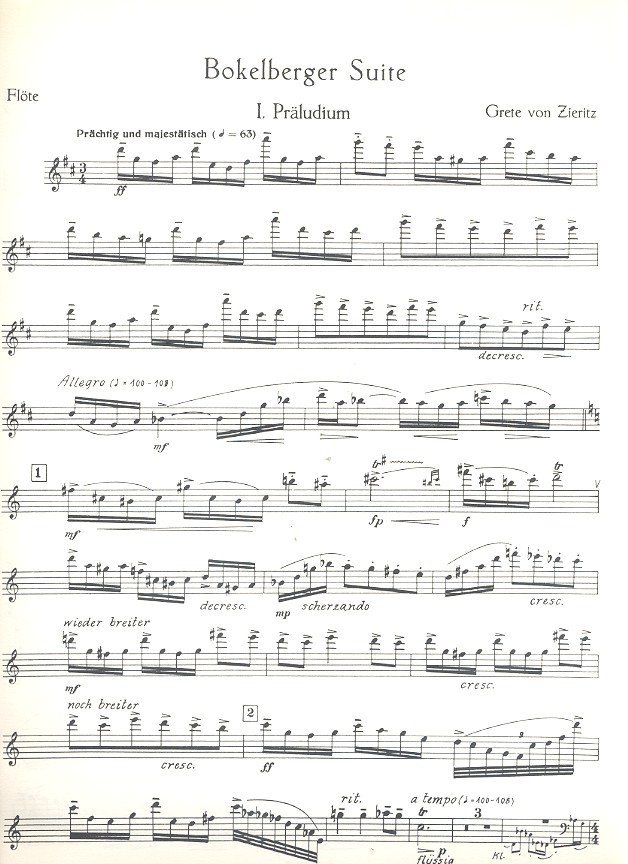 Bokelberger Suite für Flöte und