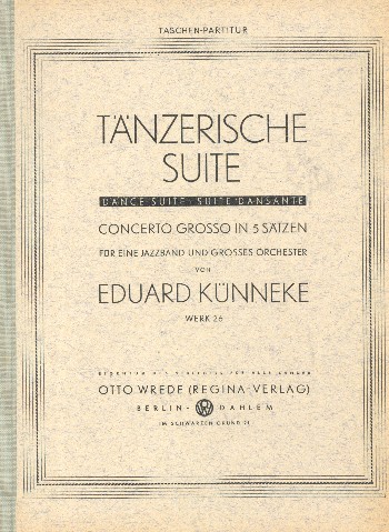 Tänzerische Suite op.26