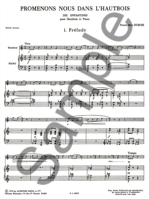 Promenons-nous dans l'hautbois