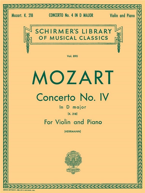 Concerto D major no.4 KV218 for