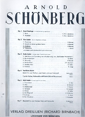 Erhebung op.2,3 für Singstimme