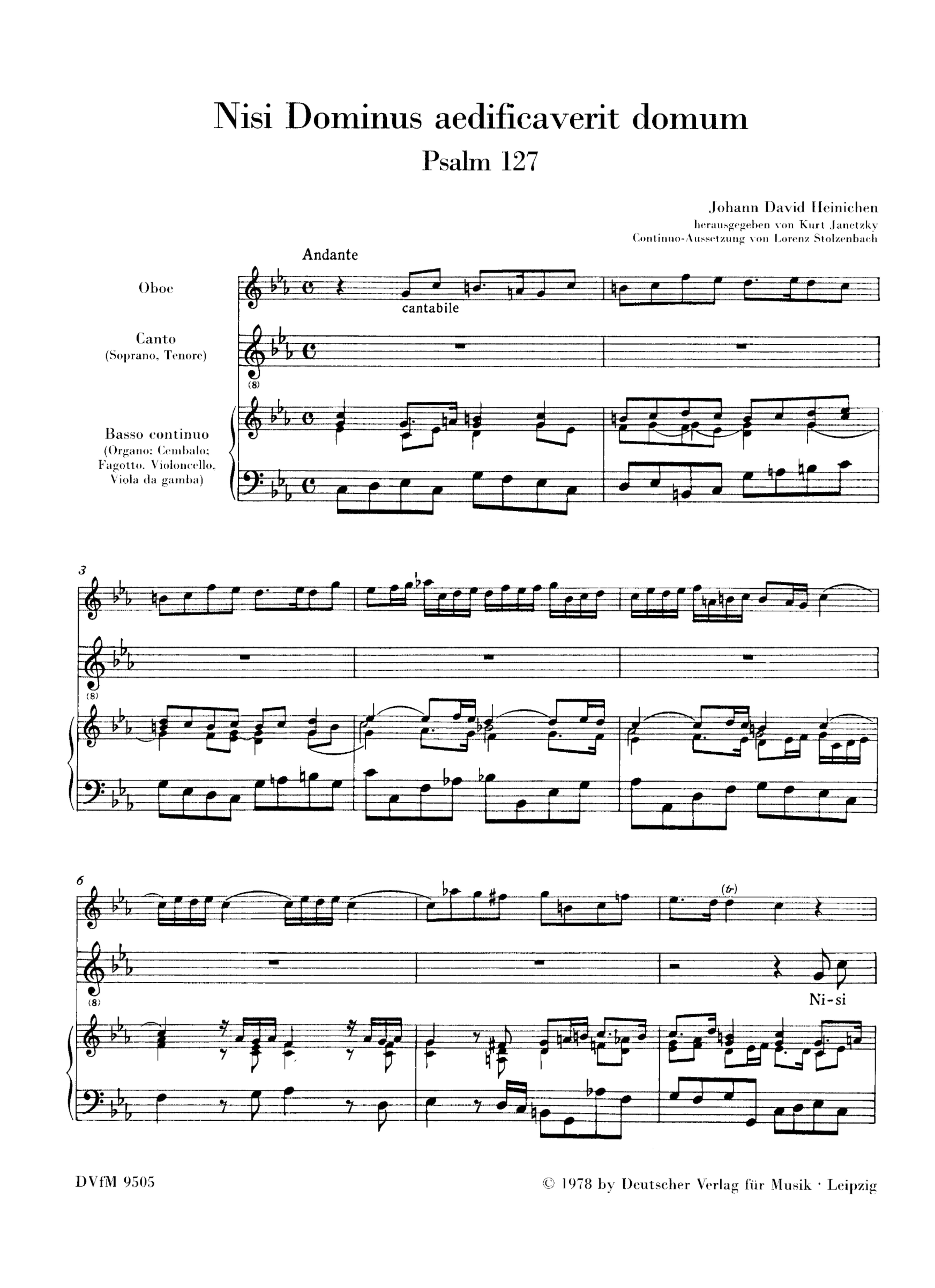 Nisi dominus aedificaverit domum (Psalm 127)