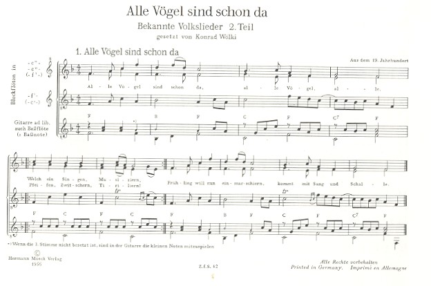 Bekannte Volkslieder Band 2