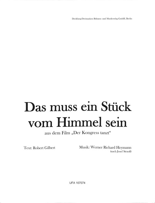 Das muss ein Stück vom Himmel sein:
