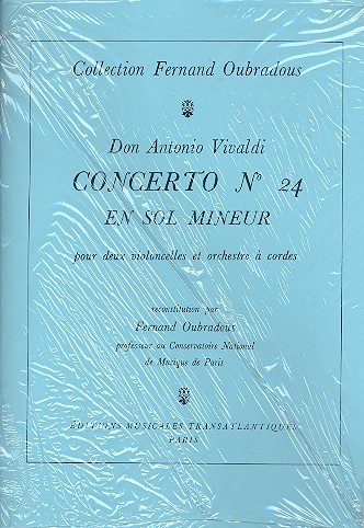 Konzert g-Moll Nr.24 für 2 Violoncelli und