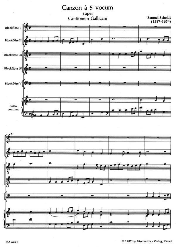 Canzone über ein französisches Lied