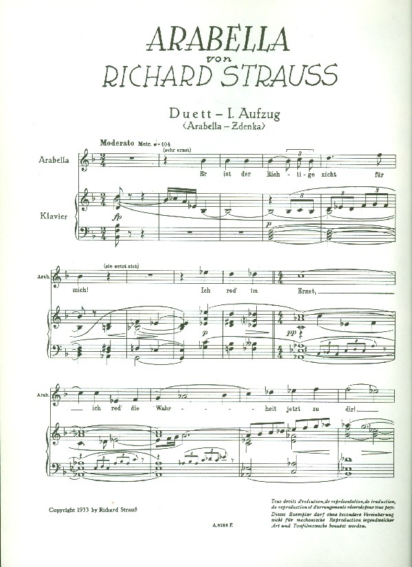 Er ist der richtige nicht für mich (aus 'Arabella')