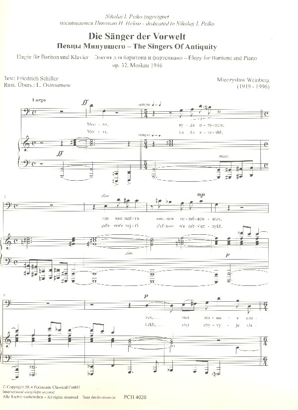 Die Sänger der Vorwelt op.32