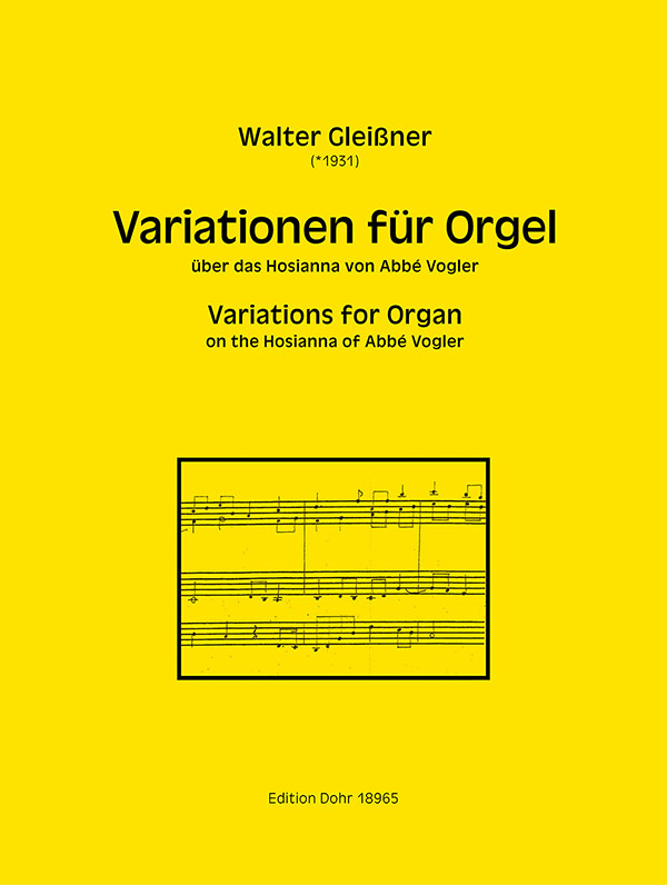 Variationen über das Hosianna von Abbé Vogler