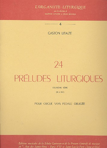 24 préludes liturgiques vol.2