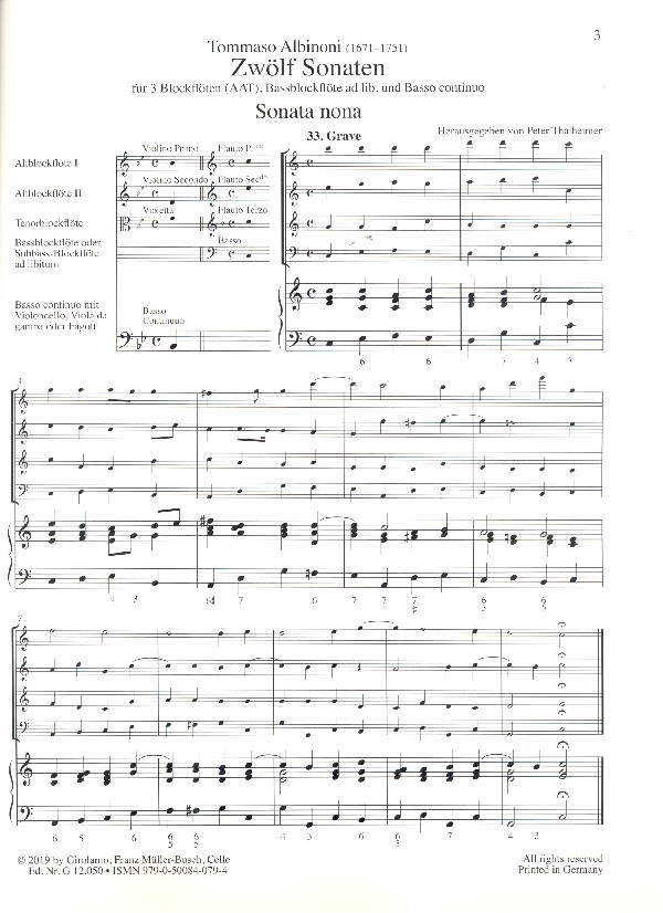 12 Sonaten Band 3 (Nr.9-12)