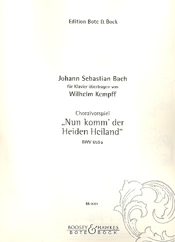 Nun komm der Heiden Heiland BWV659a