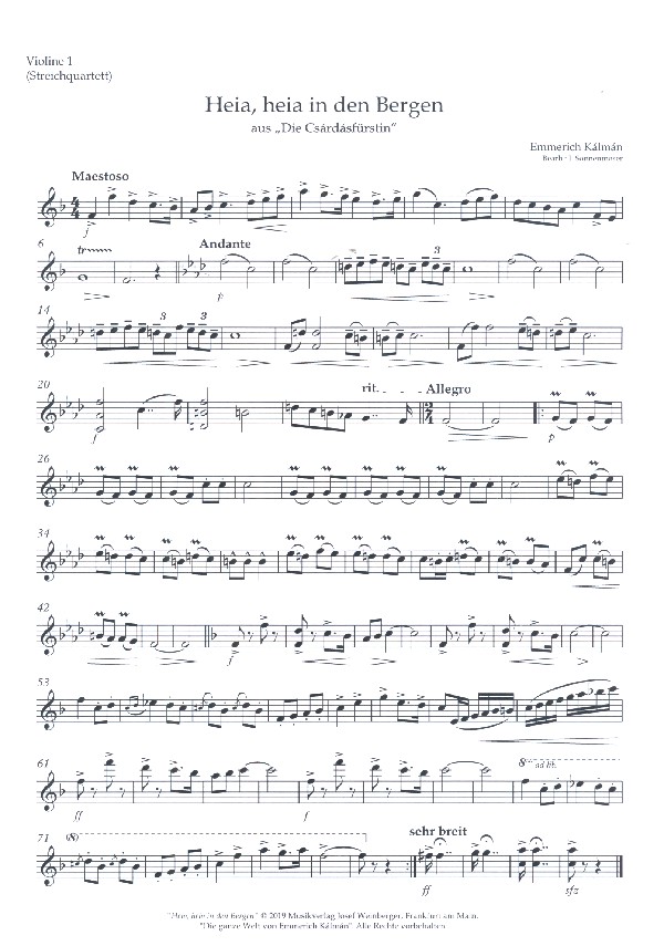 Die ganze Welt von Emmerich Kálmán