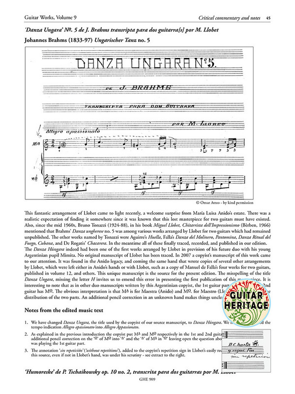 Guitar Works vol.9 - Transcriptions vol.1
