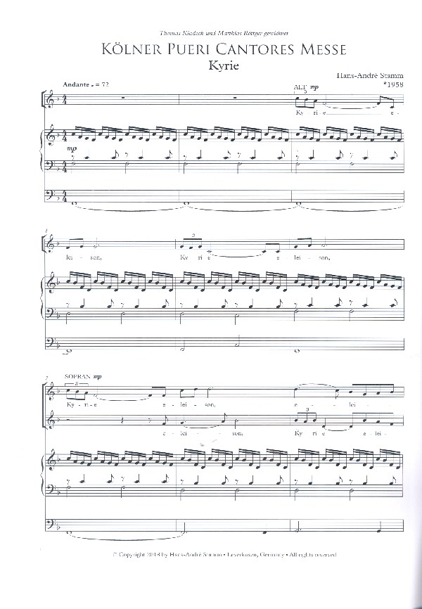 Kölner Pueri Cantores Messe