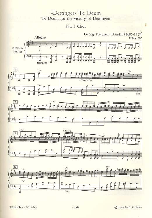 Dettinger Te Deum HWV283
