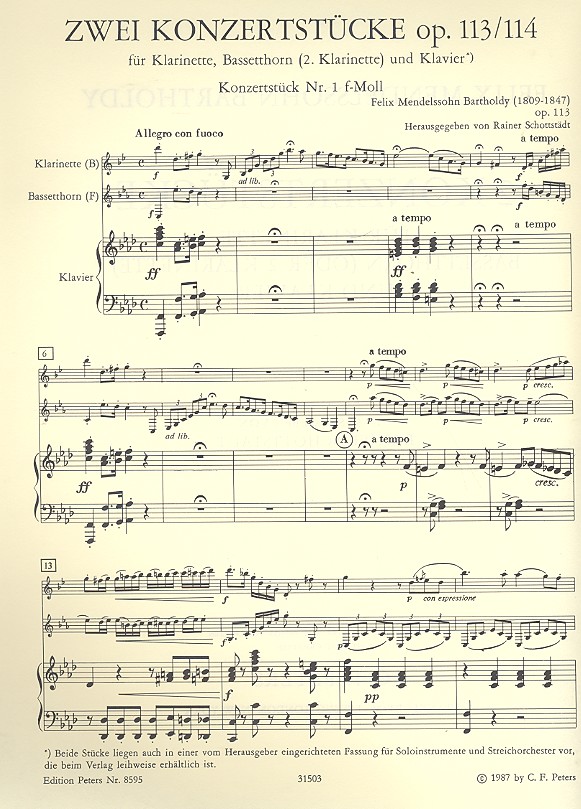 2 Konzertstücke op.113 und op.114