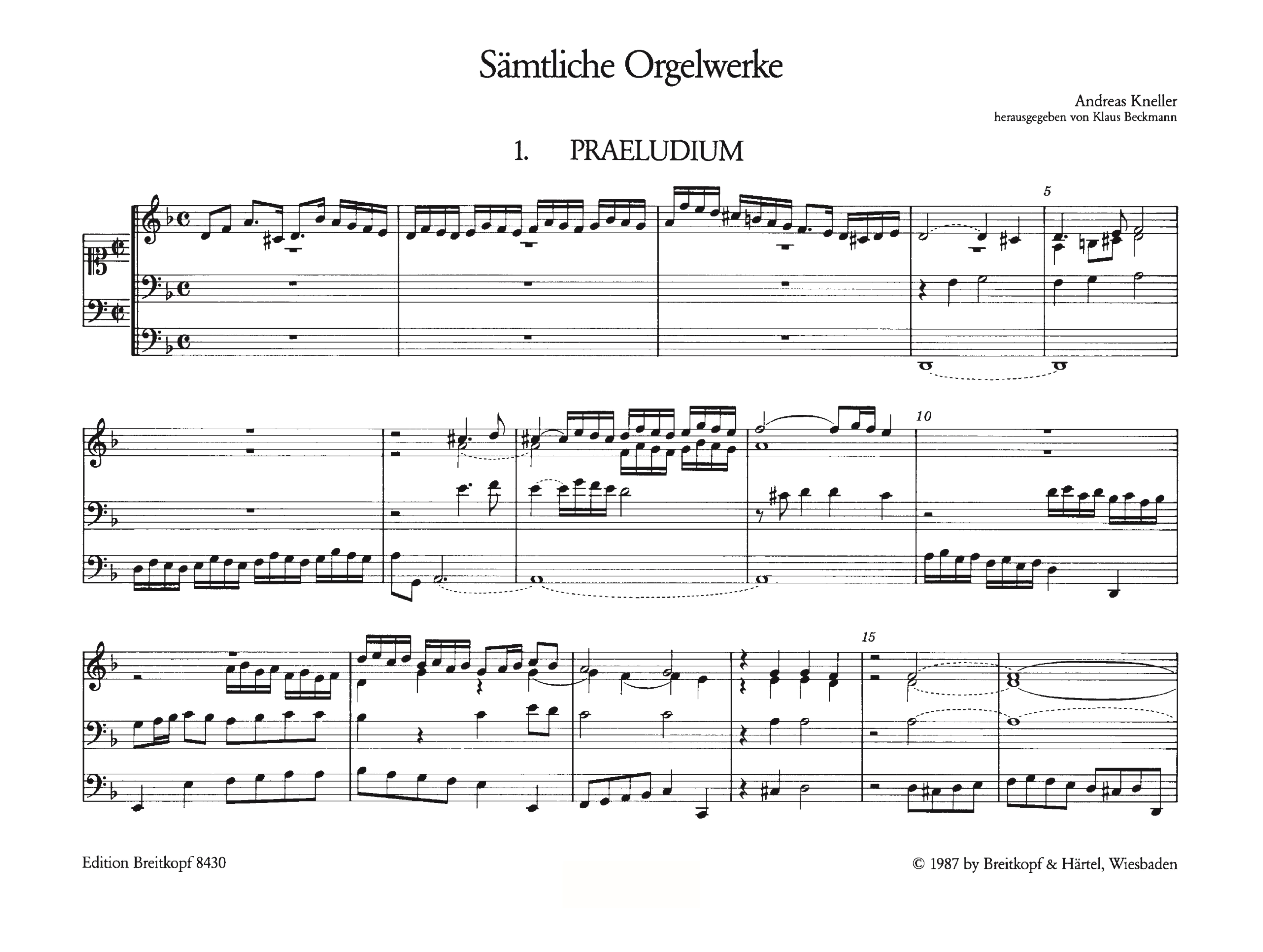 Sämtliche Orgelwerke