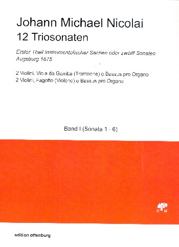 12 Triosonaten Band 1 (Nr.1-6)