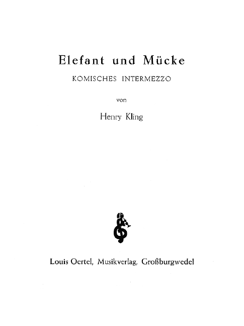 Elefant und Mücke: Intermezzo