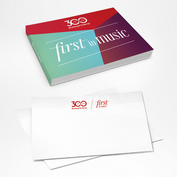 Haftnotizblock Breitkopf & Härtel first in Music