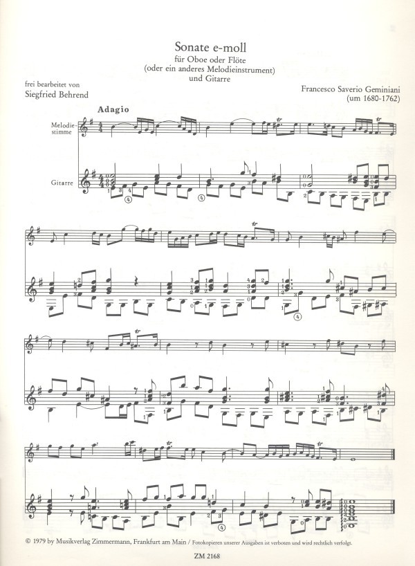 Sonate e-Moll